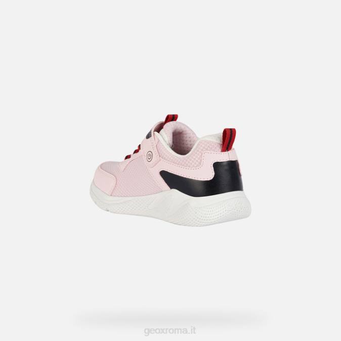 ragazza sprint FX0W1899 rosa chiaro/nero Geox