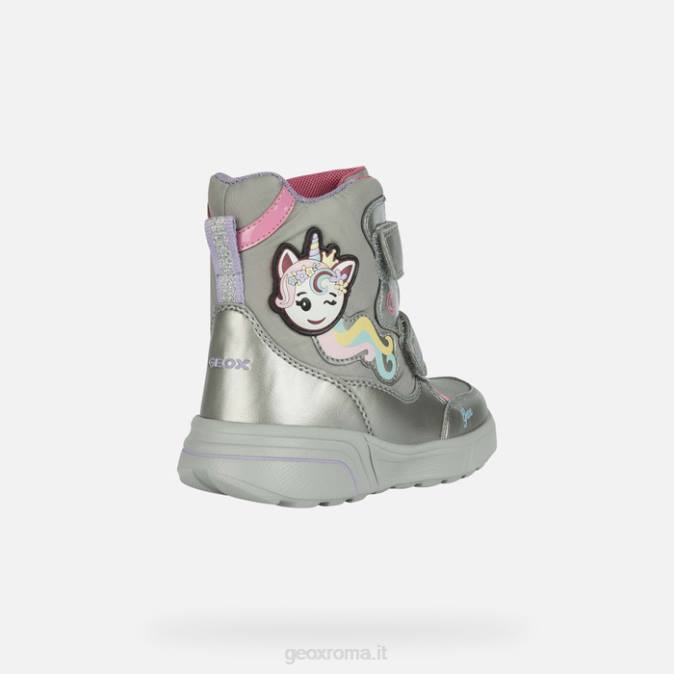 ragazza sveggen abx FX0W1186 argento scuro/fucsia Geox