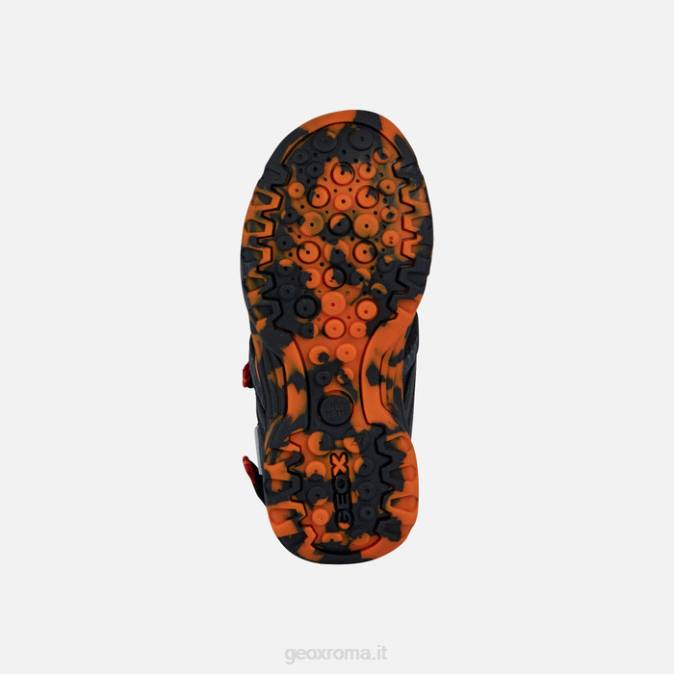 ragazzo boreale FX0W1279 nero rosso Geox