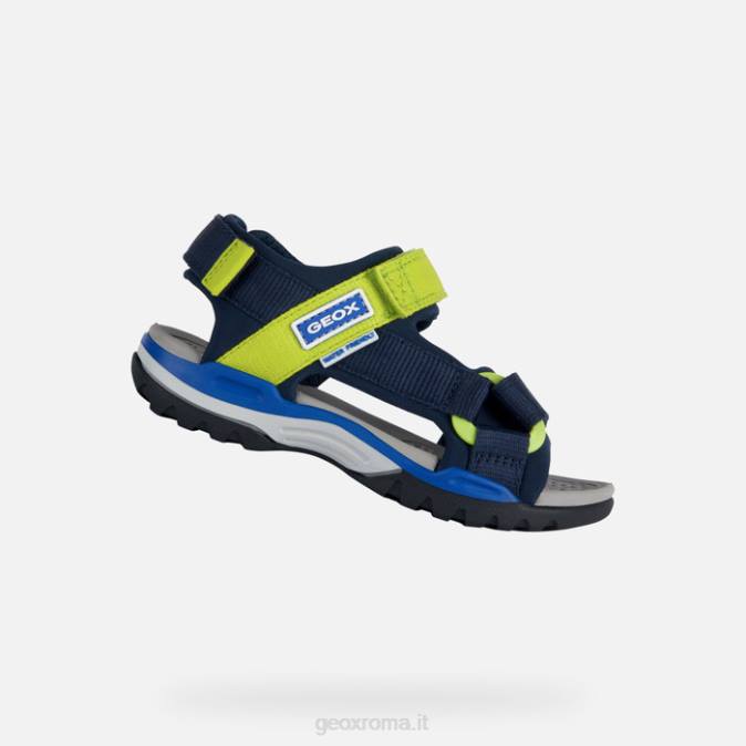 ragazzo boreale FX0W1317 blu navy/verde lime Geox