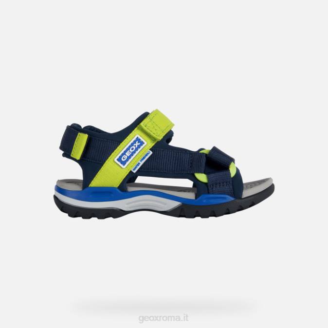 ragazzo boreale FX0W1317 blu navy/verde lime Geox