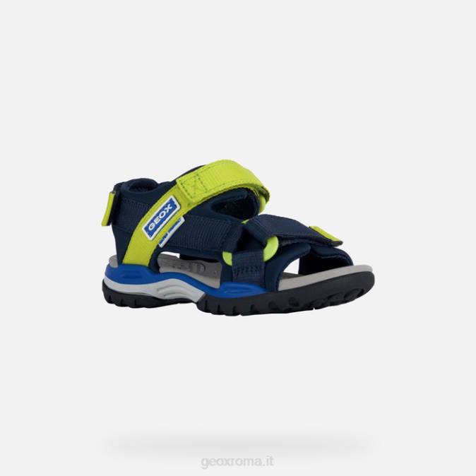 ragazzo boreale FX0W1317 blu navy/verde lime Geox
