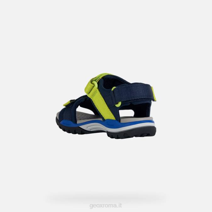 ragazzo boreale FX0W1317 blu navy/verde lime Geox