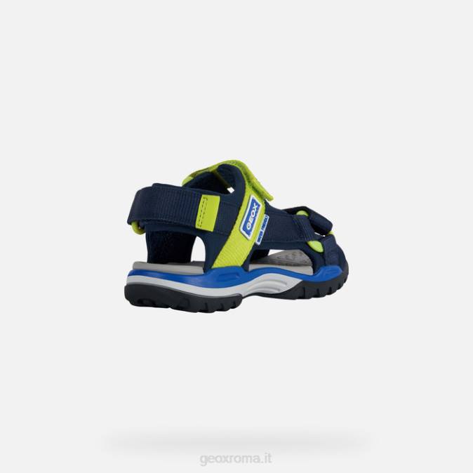 ragazzo boreale FX0W1317 blu navy/verde lime Geox
