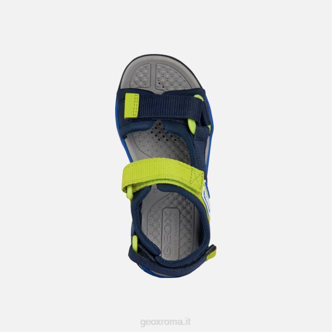 ragazzo boreale FX0W1317 blu navy/verde lime Geox