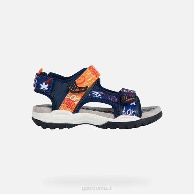 ragazzo boreale FX0W1958 blu marino/arancione Geox