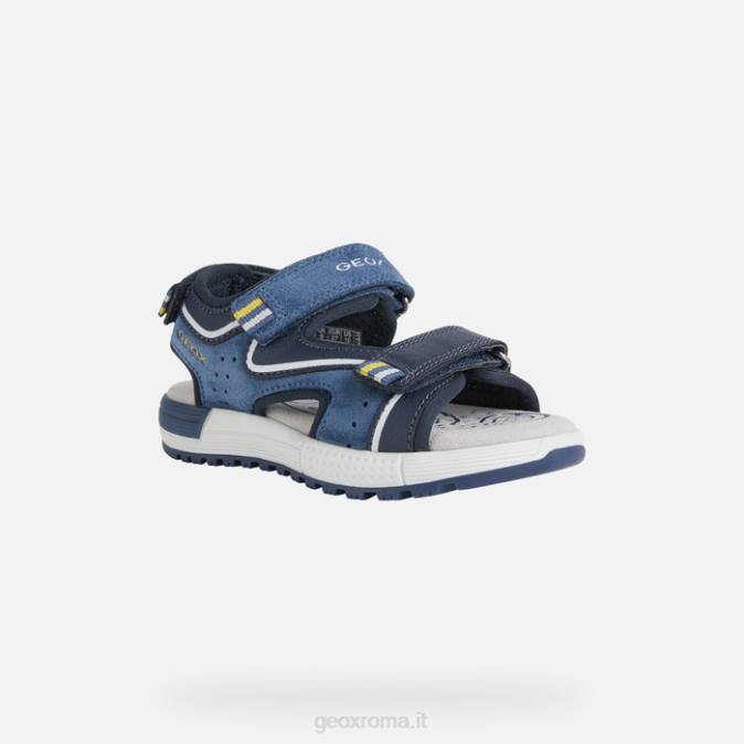 sandalo alben ragazzo FX0W1395 marina/avio Geox