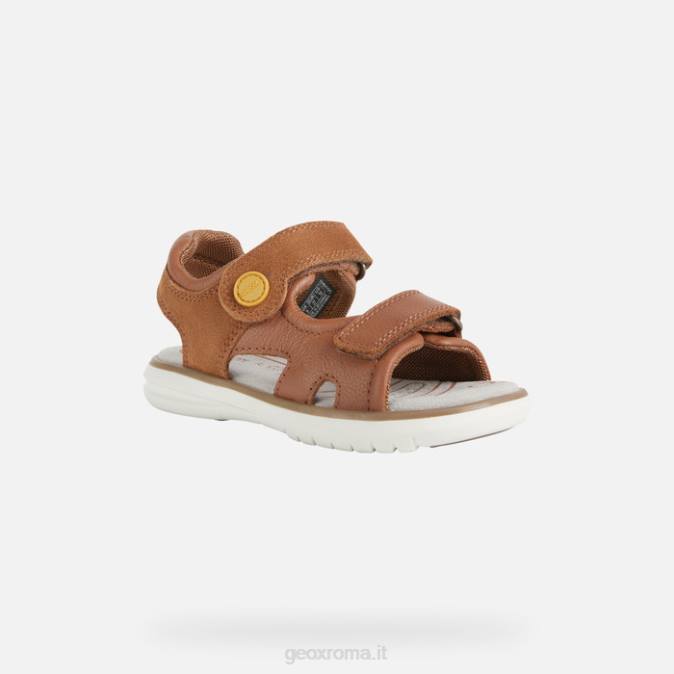 sandalo maratea ragazzo FX0W1947 marrone/giallo scuro Geox