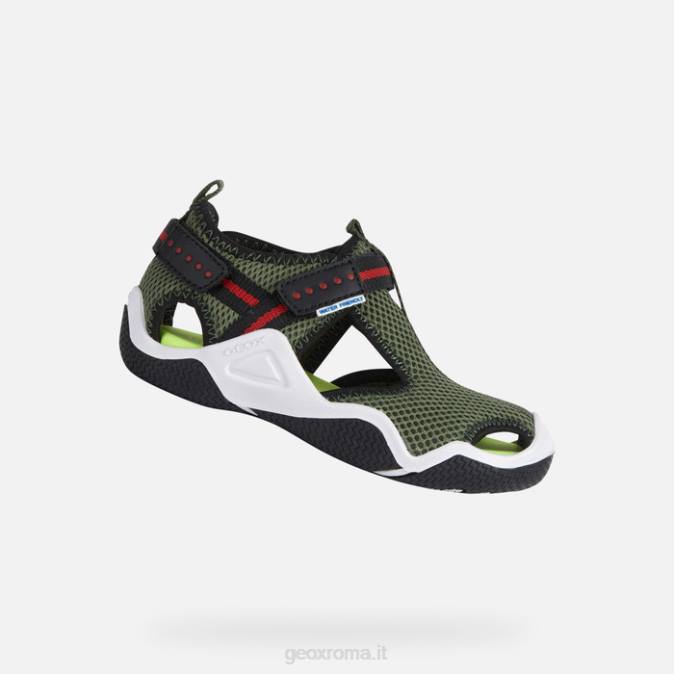 trampoliere junior FX0W1871 militare Geox