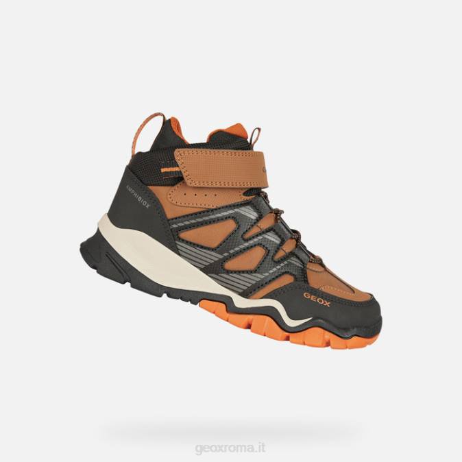montrack abx ragazzo FX0W1273 lt marrone/nero Geox