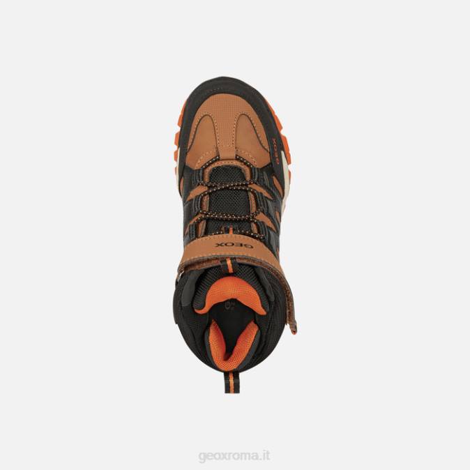 montrack abx ragazzo FX0W1273 lt marrone/nero Geox