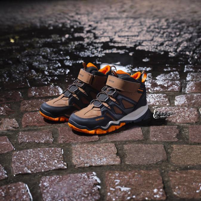 montrack abx ragazzo FX0W1273 lt marrone/nero Geox