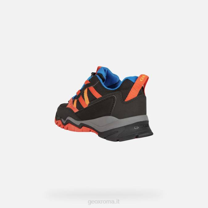 montrack abx ragazzo FX0W1354 nero/arancione Geox