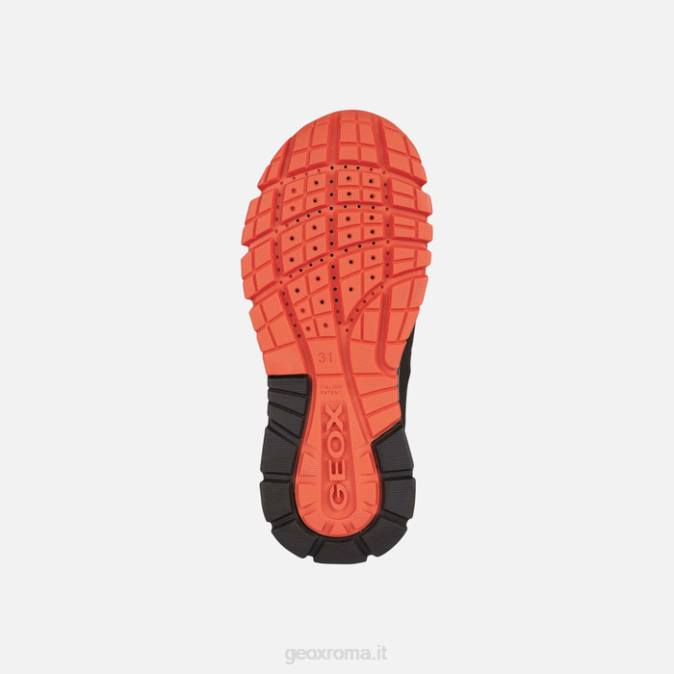 montrack abx ragazzo FX0W1354 nero/arancione Geox