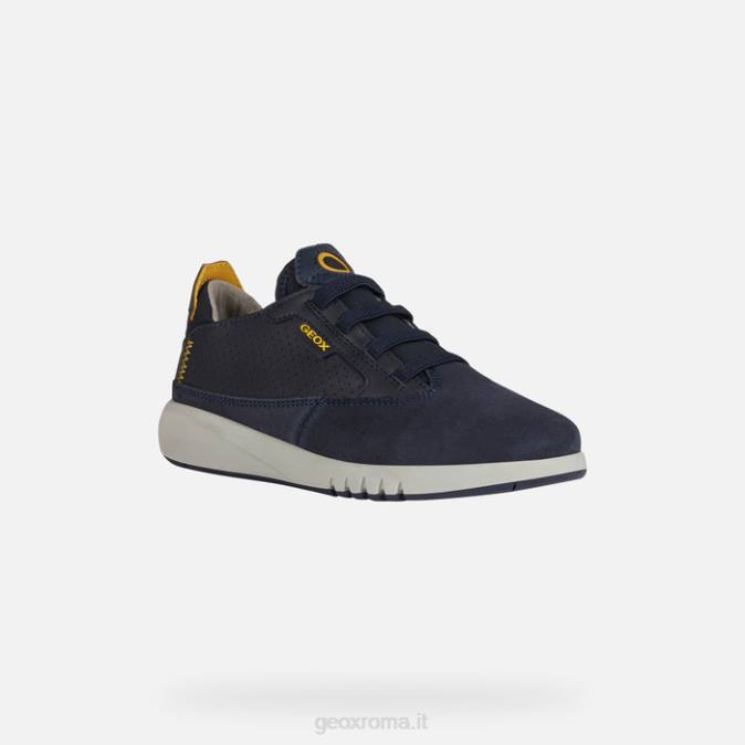 ragazzo aerante FX0W1385 blu navy/giallo ocra Geox