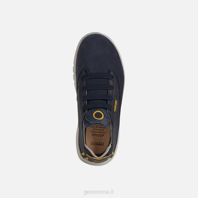 ragazzo aerante FX0W1385 blu navy/giallo ocra Geox