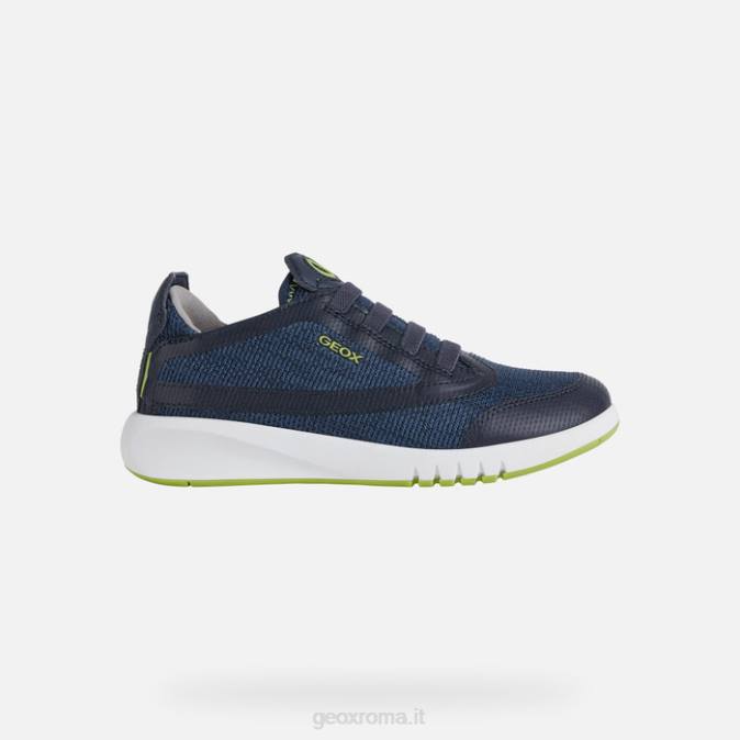 ragazzo aerante FX0W1389 blu navy/verde lime Geox