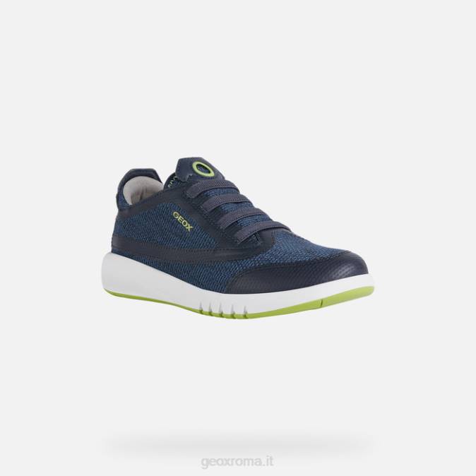 ragazzo aerante FX0W1389 blu navy/verde lime Geox
