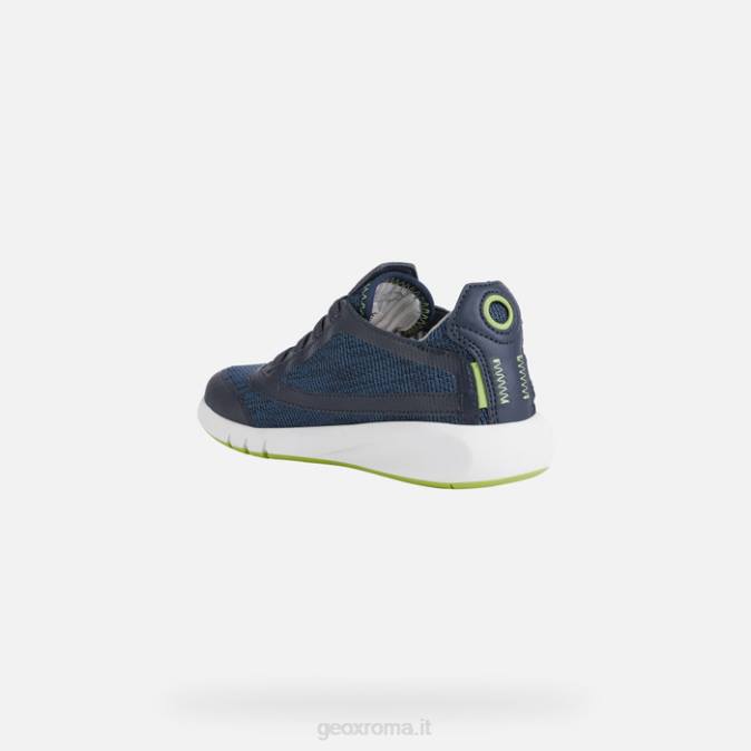 ragazzo aerante FX0W1389 blu navy/verde lime Geox
