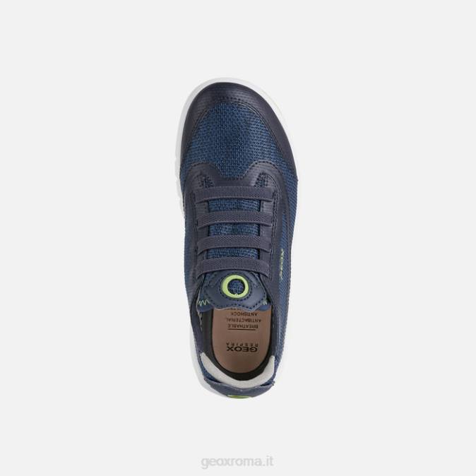 ragazzo aerante FX0W1389 blu navy/verde lime Geox