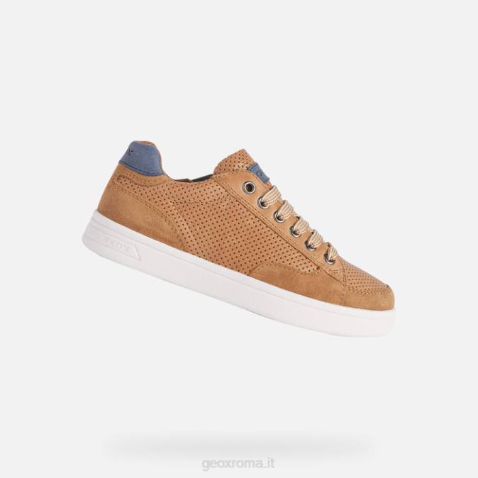 ragazzo djrock FX0W1383 cognac/blu marino Geox