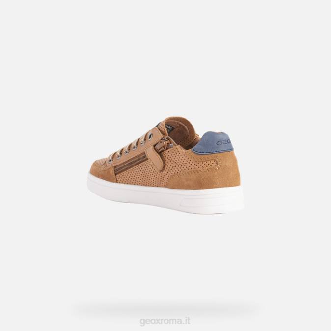 ragazzo djrock FX0W1383 cognac/blu marino Geox