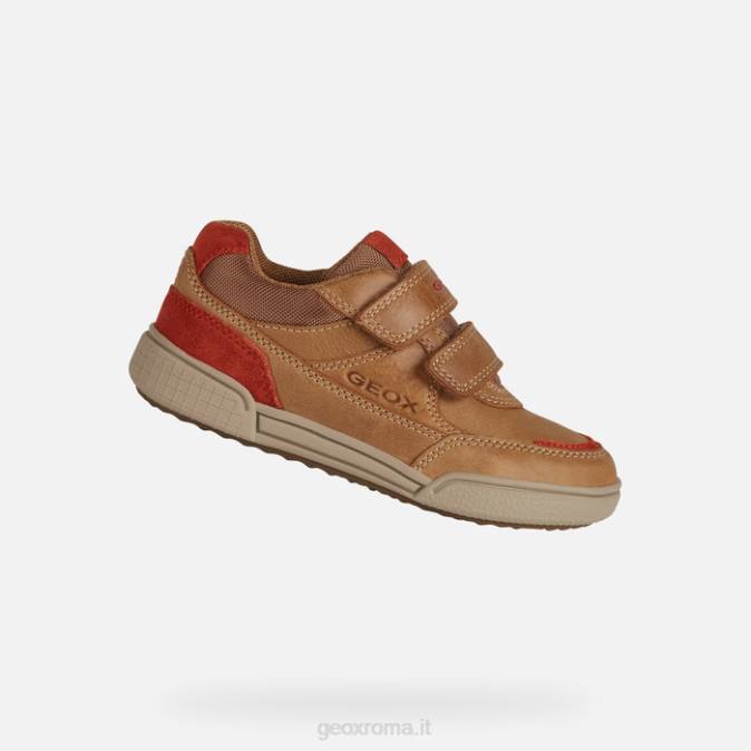 ragazzo poseido FX0W1411 cognac/rosso Geox