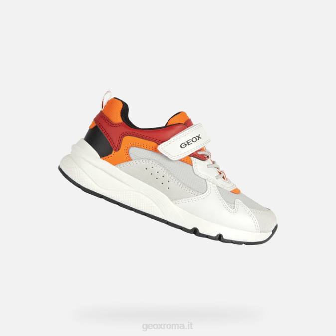ragazzo solitario FX0W1976 bianco rosso Geox