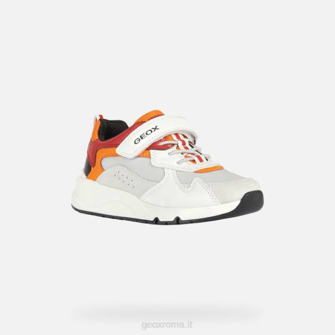 ragazzo solitario FX0W1976 bianco rosso Geox