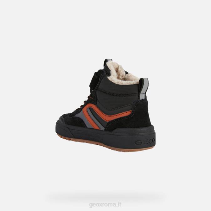 weemble abx junior FX0W1076 nero/ruggine Geox