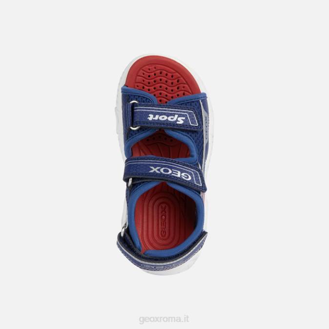 sandalo wroom boy FX0W1337 blu marino/rosso Geox