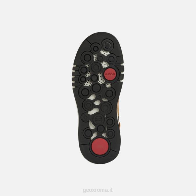 aeranter abx ragazzo FX0W1333 marrone chiaro/rosso scuro Geox