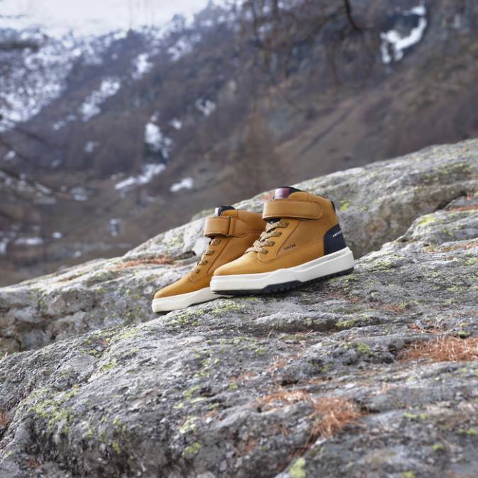 bunshee abx ragazzo FX0W1986 giallo scuro/nero Geox