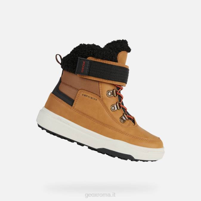 bunshee pg abx junior FX0W1113 giallo scuro/nero Geox