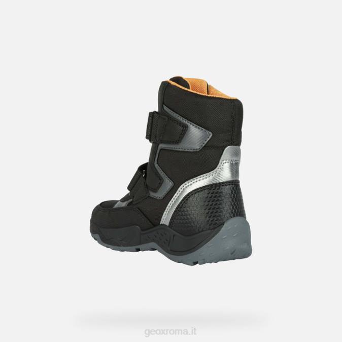 sentiero abx ragazzo FX0W1295 nero giallo Geox