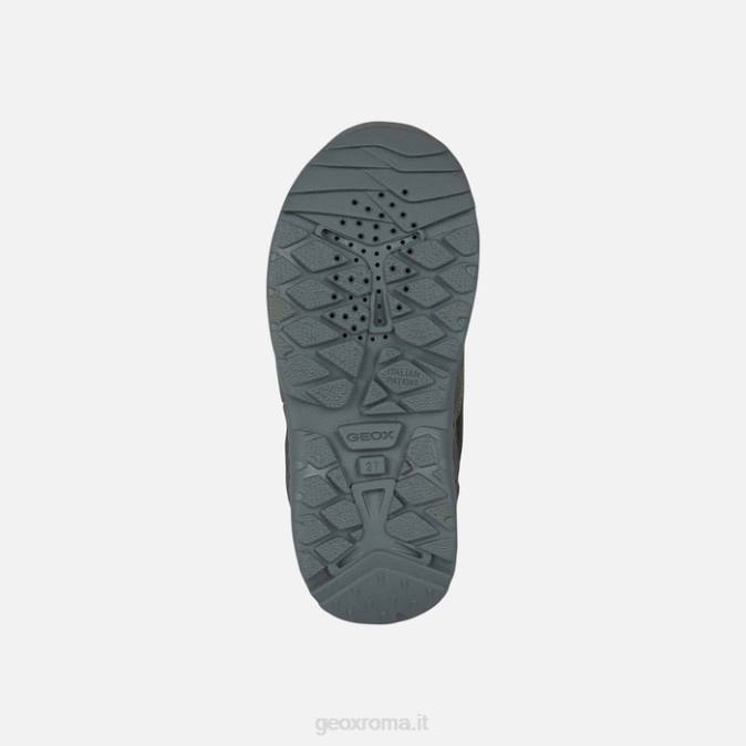 sentiero abx ragazzo FX0W1296 verde scuro/rosso Geox