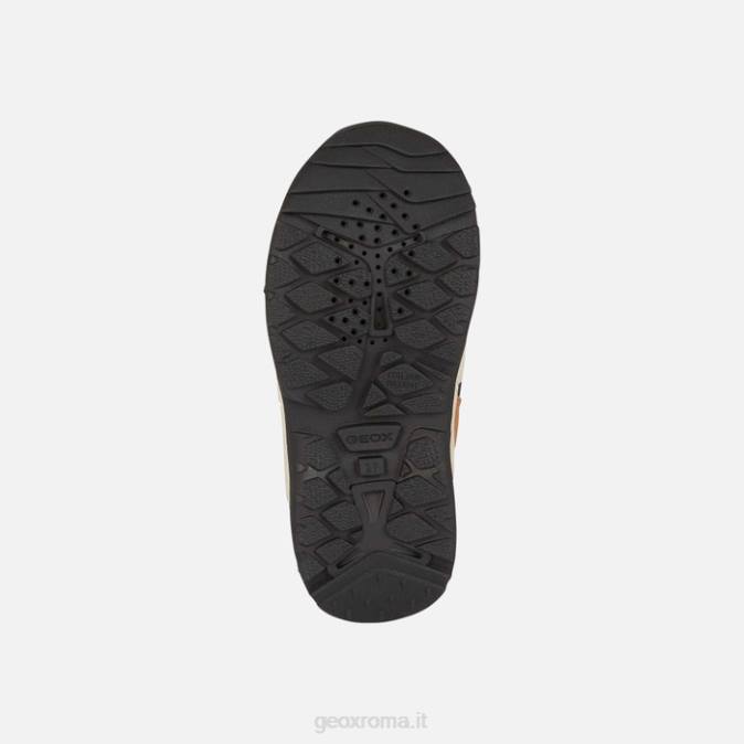 sentiero abx ragazzo FX0W1340 marrone chiaro/arancione Geox