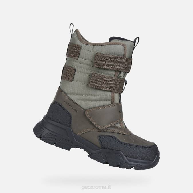 nevegal abx ragazzo FX0W1305 militare Geox