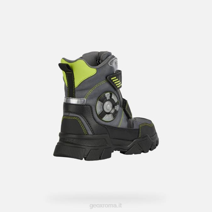 nevegal abx ragazzo FX0W1409 grigio scuro/lime Geox