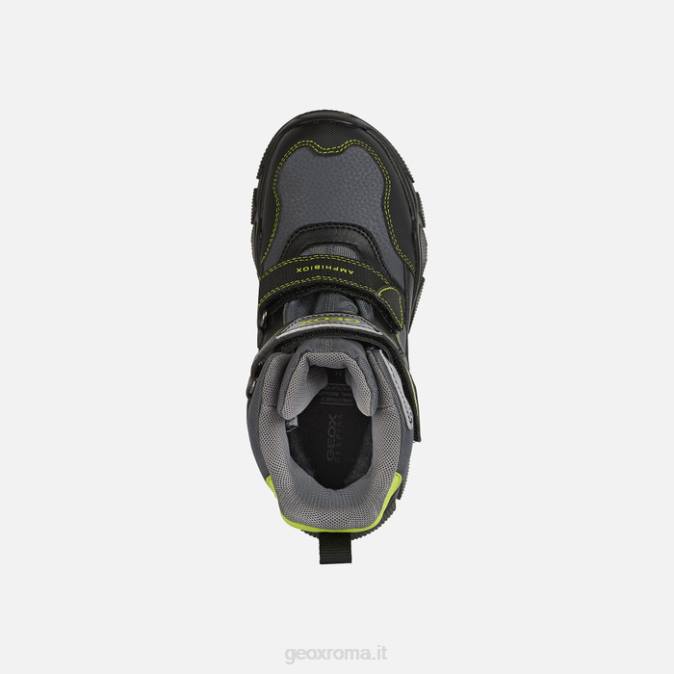 nevegal abx ragazzo FX0W1409 grigio scuro/lime Geox