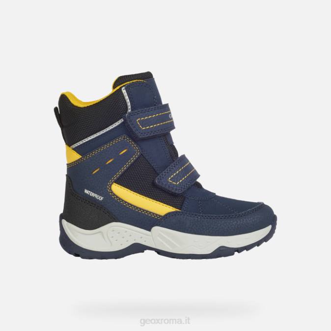 sentiero ragazzo FX0W1415 blu marino/giallo Geox
