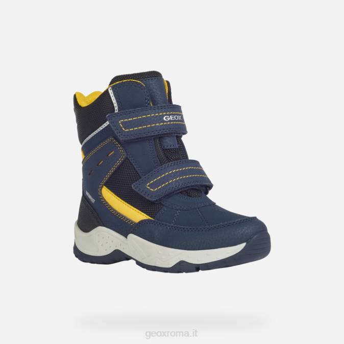 sentiero ragazzo FX0W1415 blu marino/giallo Geox