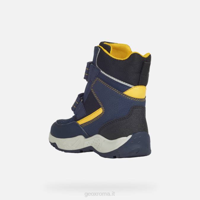 sentiero ragazzo FX0W1415 blu marino/giallo Geox