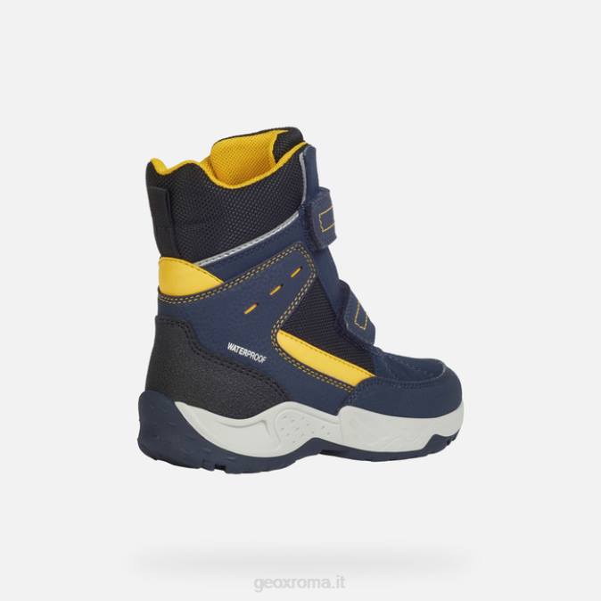 sentiero ragazzo FX0W1415 blu marino/giallo Geox