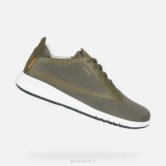 uomo aerantis FX0W885 oliva scuro Geox