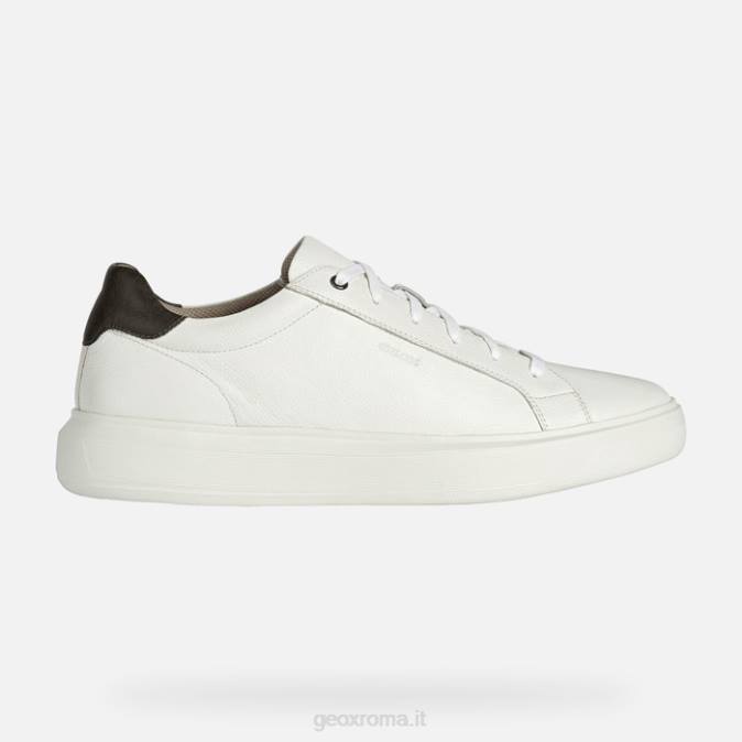 uomo deiven FX0W816 bianco/marrone scuro Geox