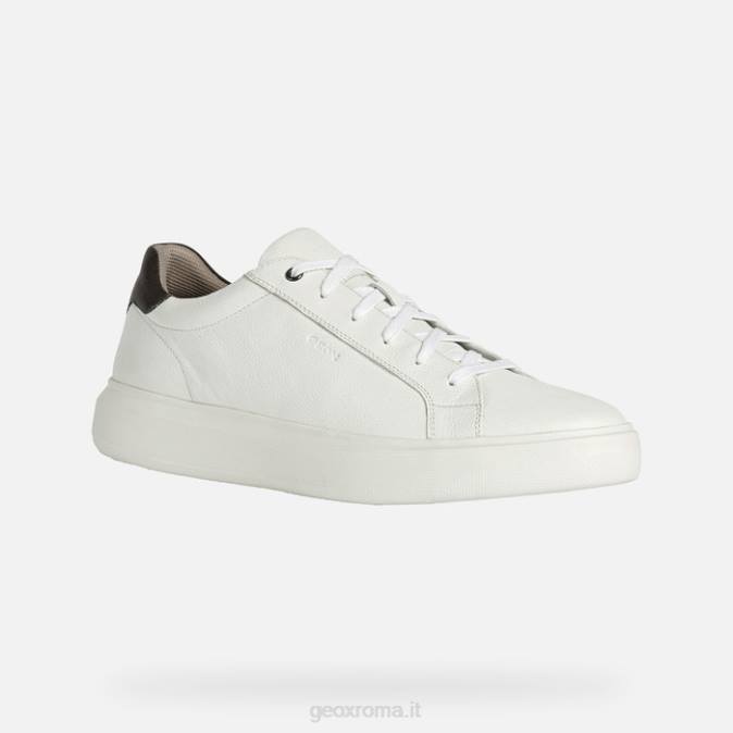 uomo deiven FX0W816 bianco/marrone scuro Geox