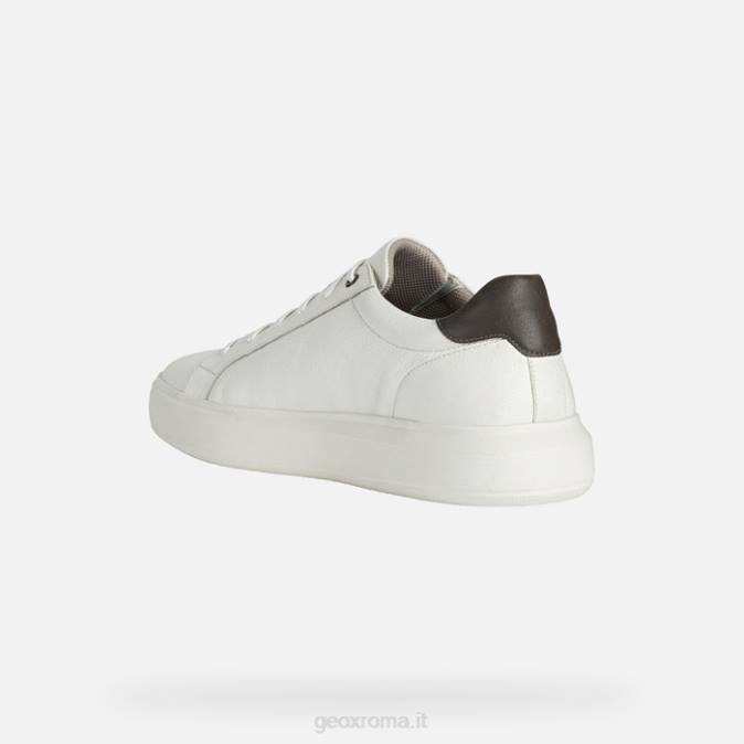 uomo deiven FX0W816 bianco/marrone scuro Geox