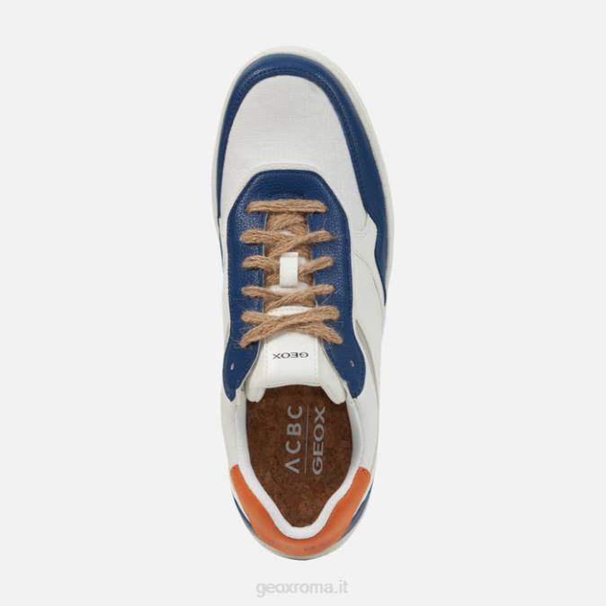 warren uomo FX0W756 jeans/bianco Geox