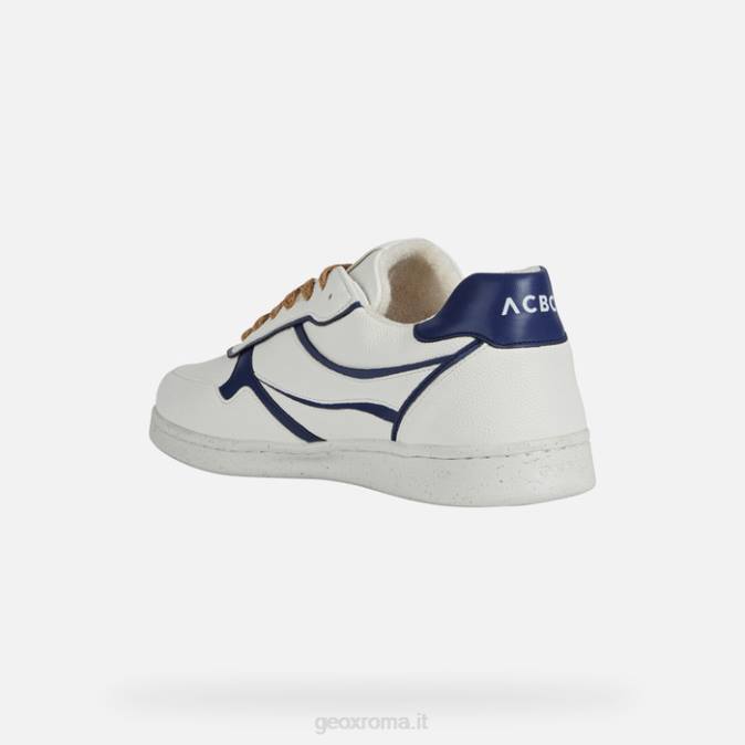 warren uomo FX0W773 bianco militare Geox